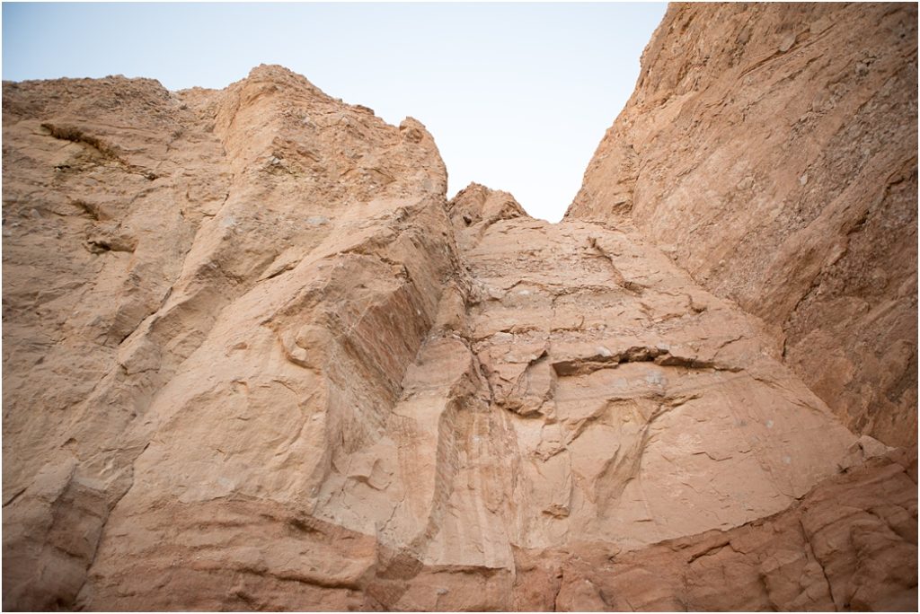 Red canyon walls Anza Borrego Ca