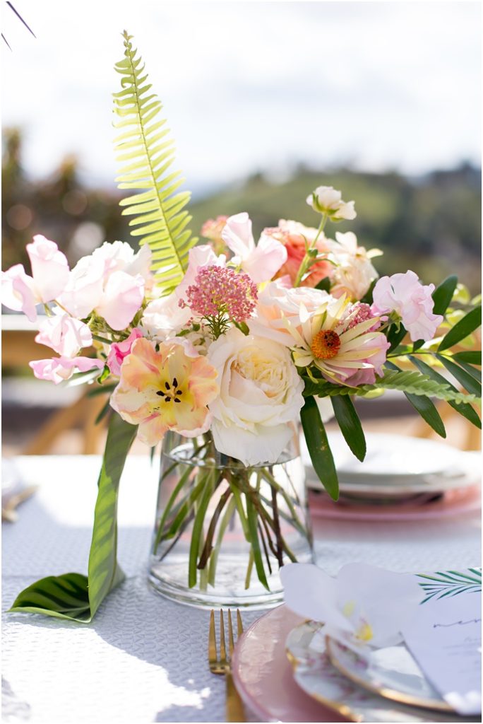 emerald peak floral centerpiece 