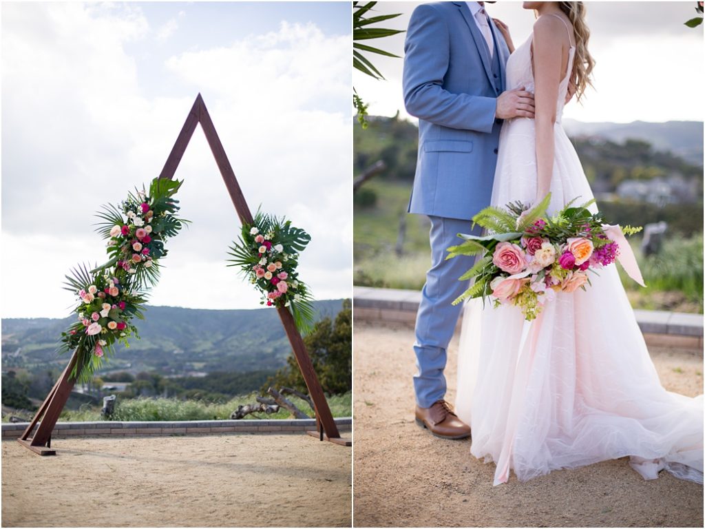 Emerald Peak wooden wedding pyramid