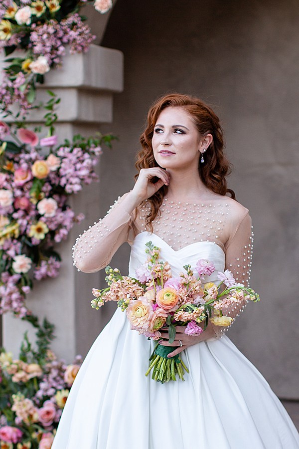 red head girl in white wedding dress southern charm inspiration