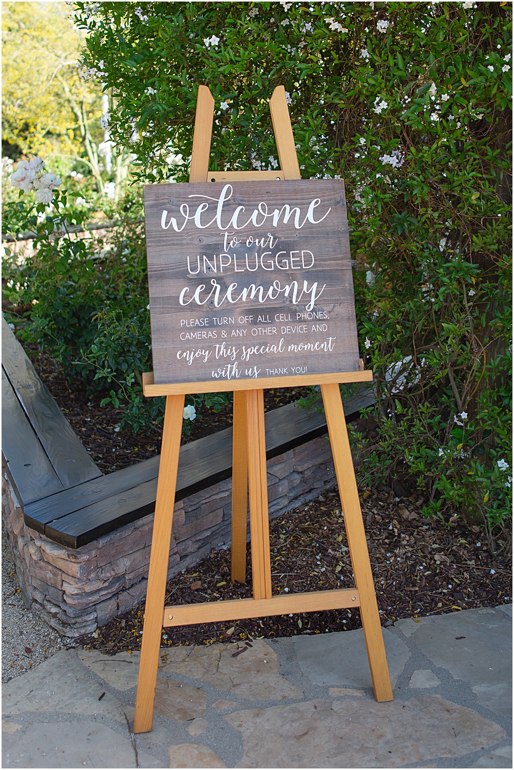 Temecula Unplugged Ceremony | Wedding Signage | Aubrey Rae