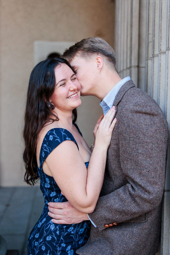 Engagement photos at Pomona College