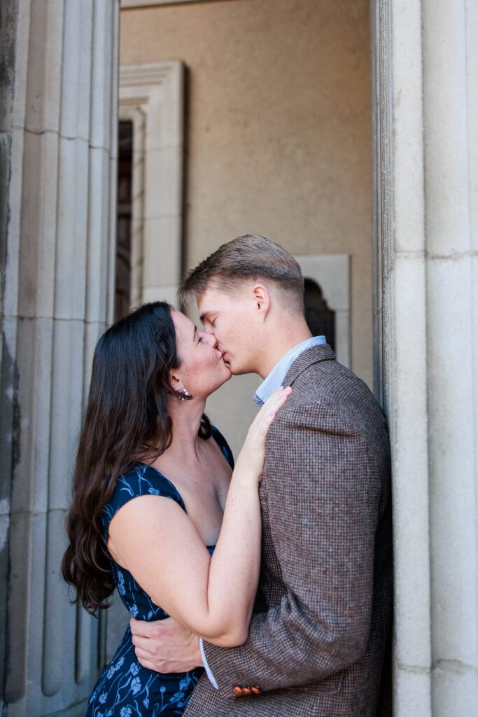 Engagement photos at Pomona College