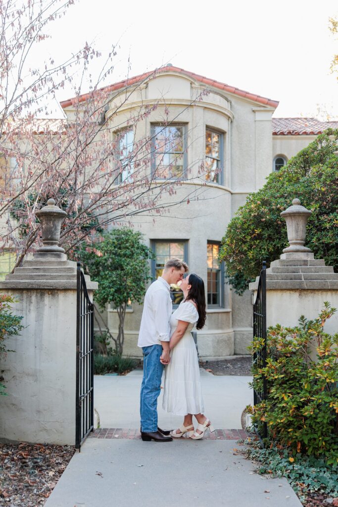 Engagement photos at Pomona College