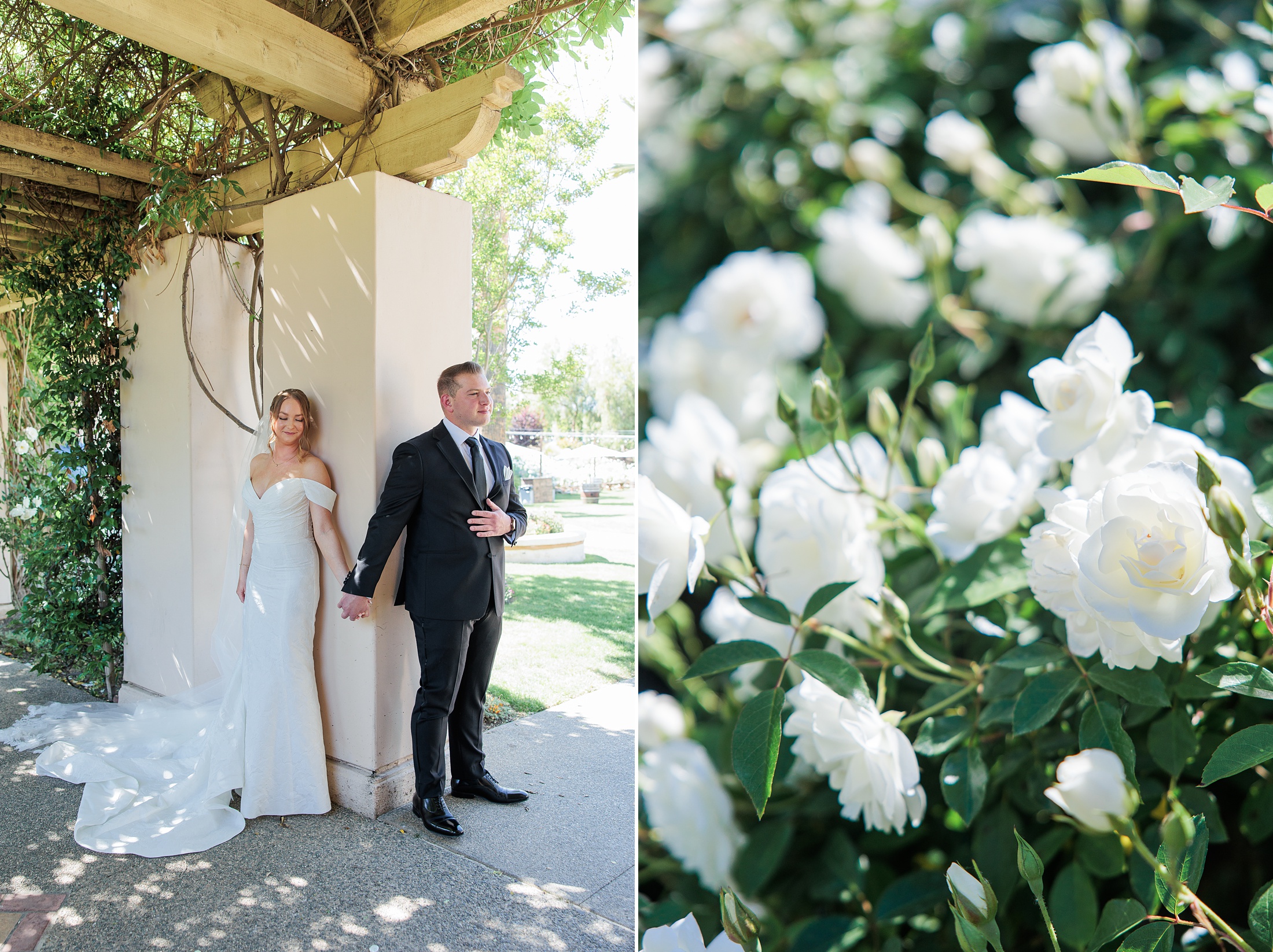 Hawks Pointe Wedding Venue first look between couple