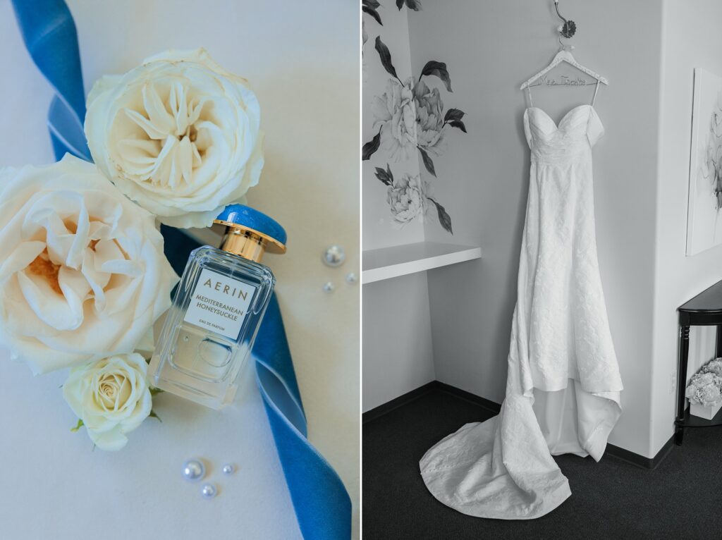 Hawks Pointe Wedding Venue getting ready room brides details