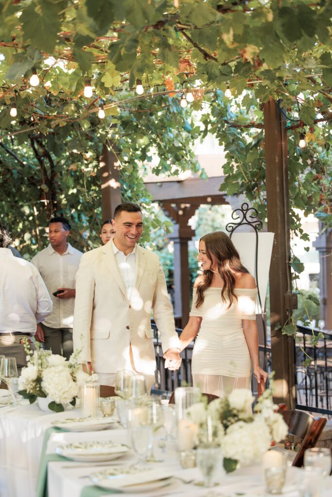 southern california wedding welcome party dinner Wilson Creek winery