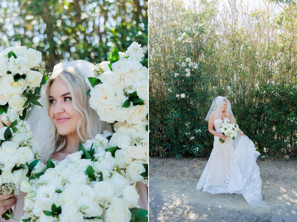 bridal portraits, bride in wedding dress