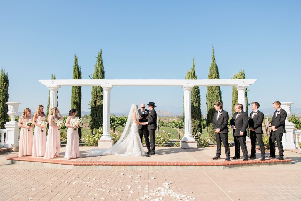 party party at ceremony site